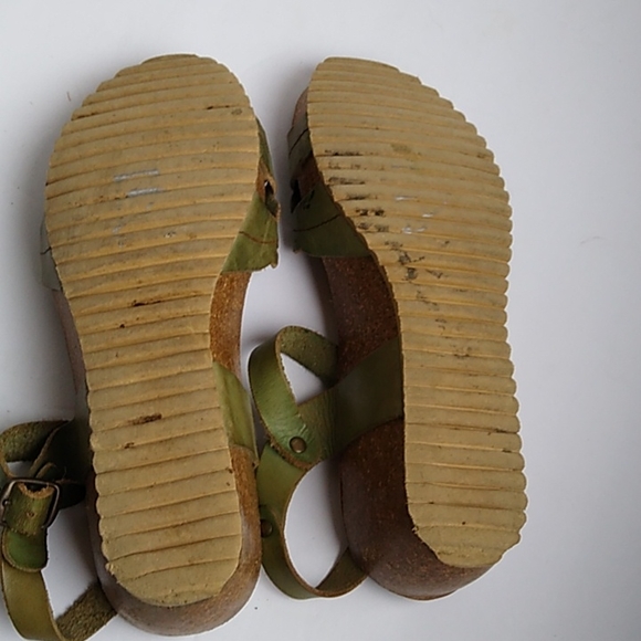 Biza Boho Strappy Green Cork Leather Sandals Size 7 made in spain - Picture 11 of 16